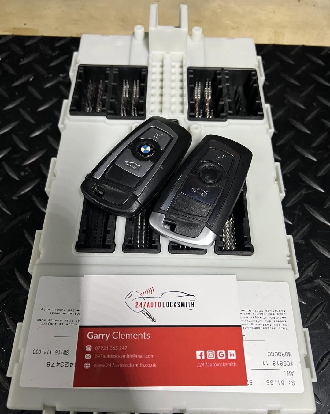BMW keys programmed at the vehicle