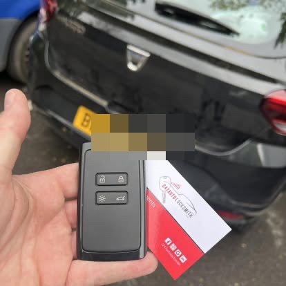 Dacia spare fob programmed at the vehicle