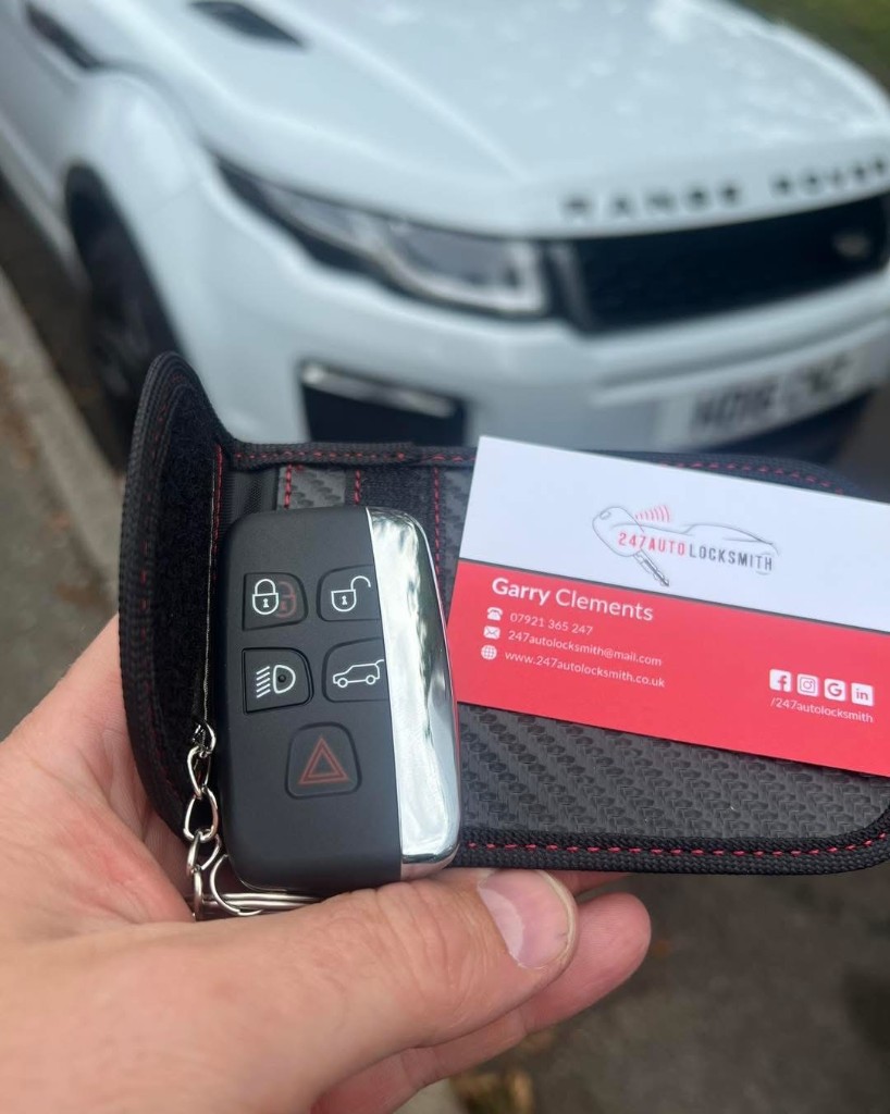 Range Rover Evoque spare key cut and programmed, East Grinstead