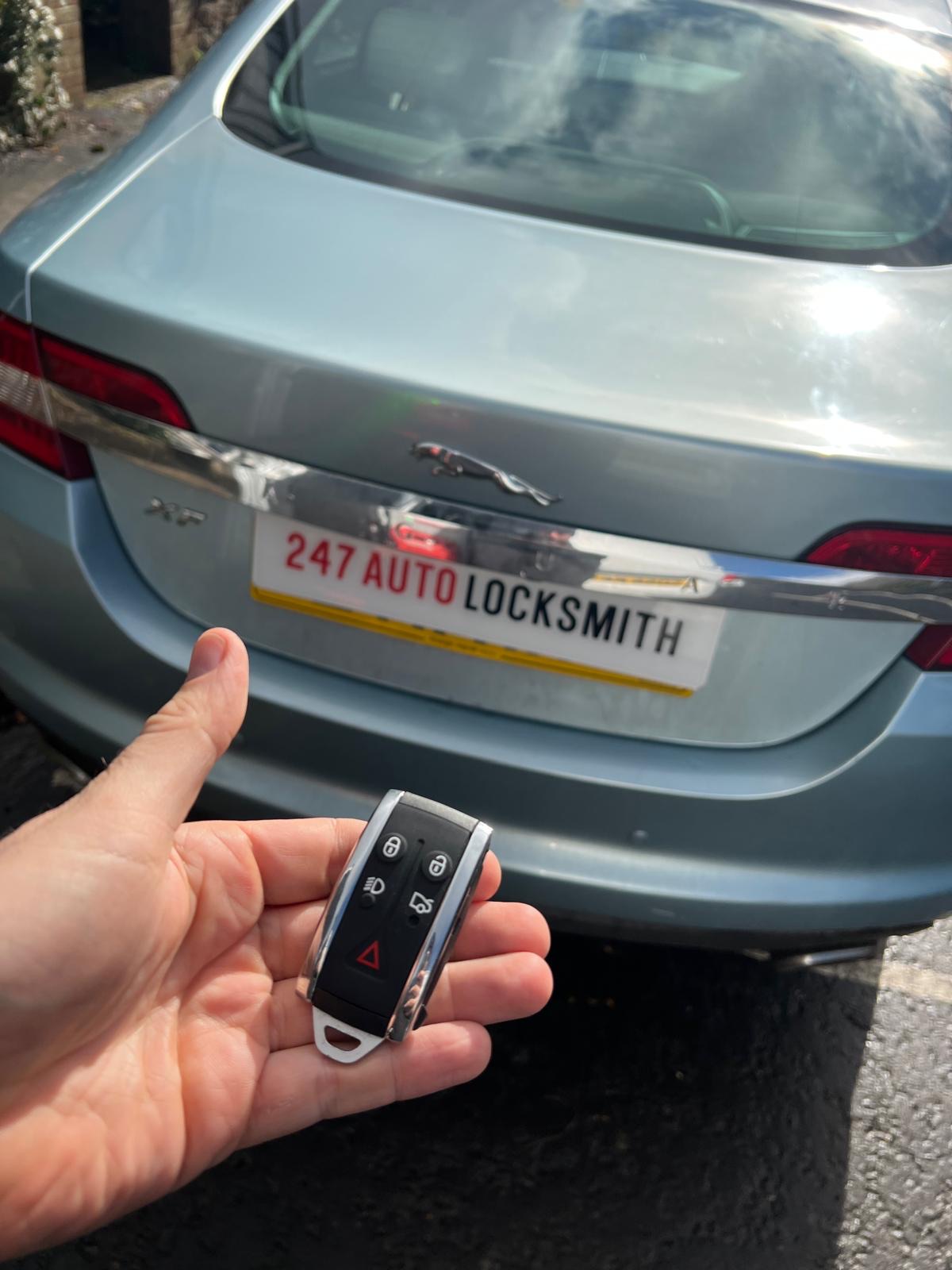 Jaguar XF spare key programmed at the vehicle