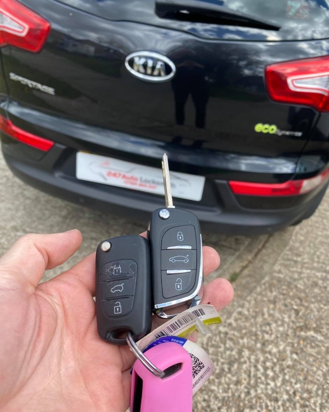 Kia Sportage spare keys programmed at the vehicle