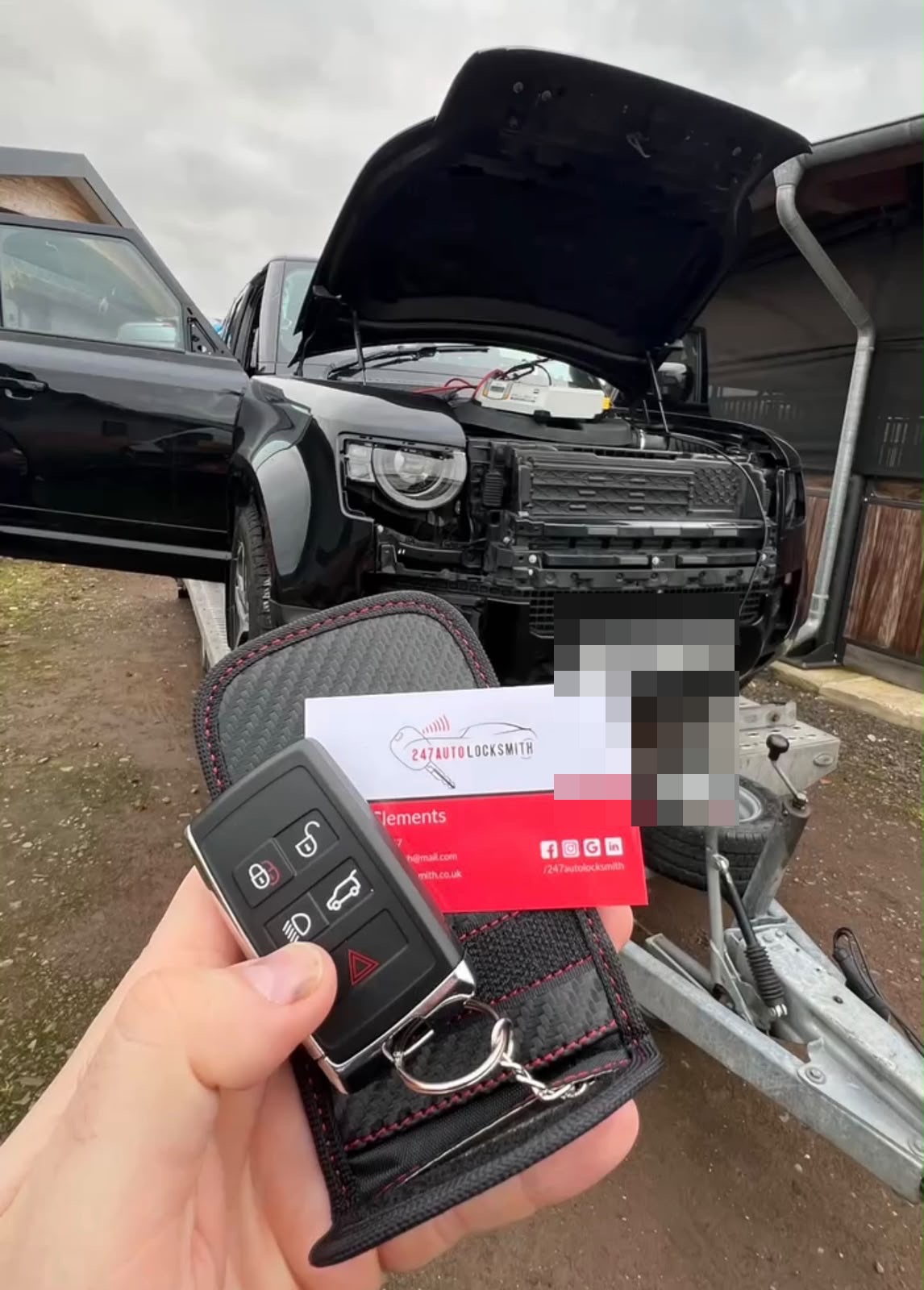 Land Rover Defender spare key programmed at the vehicle