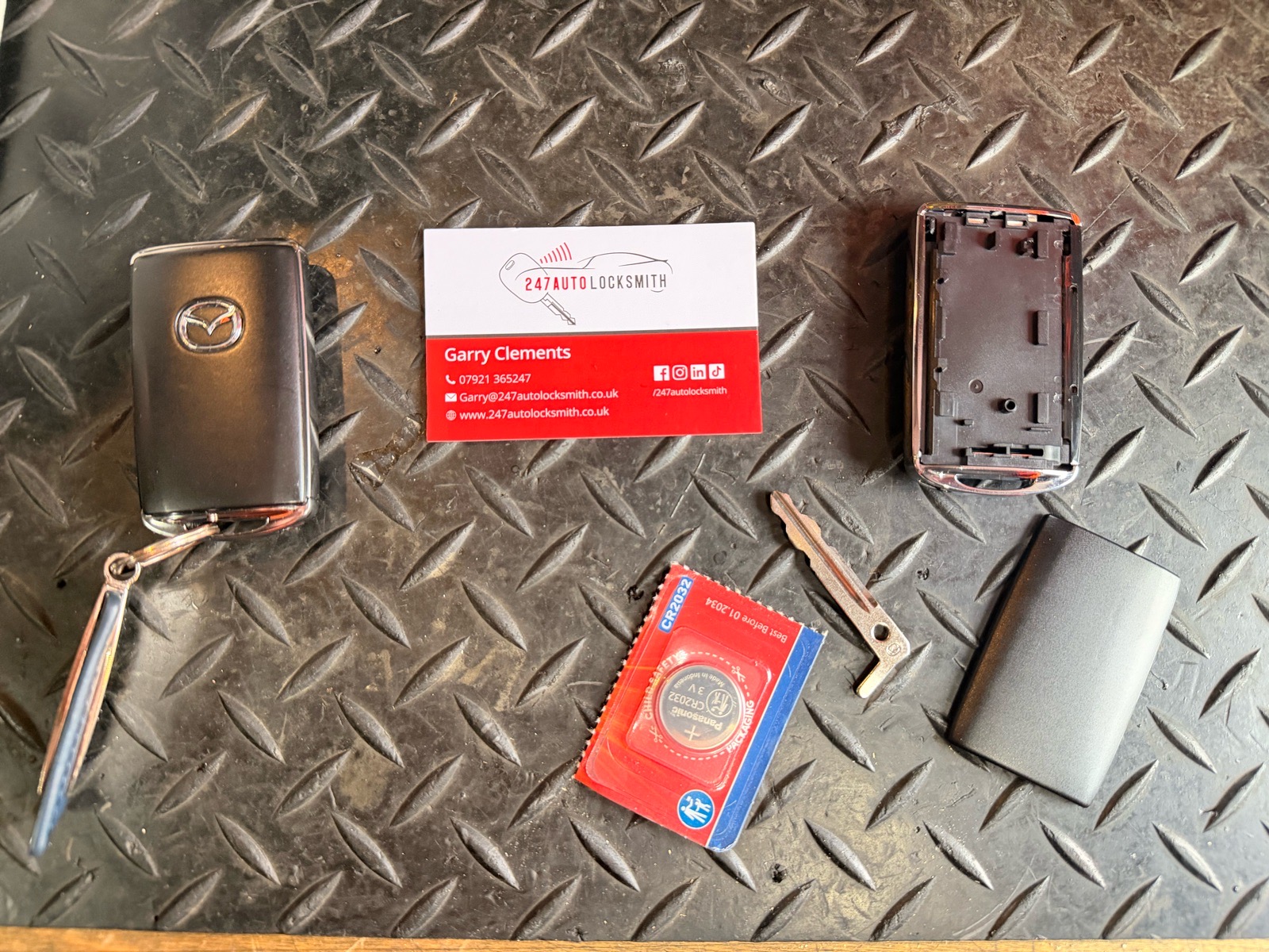 Mazda CX-30 car key battery replacement at Gatwick