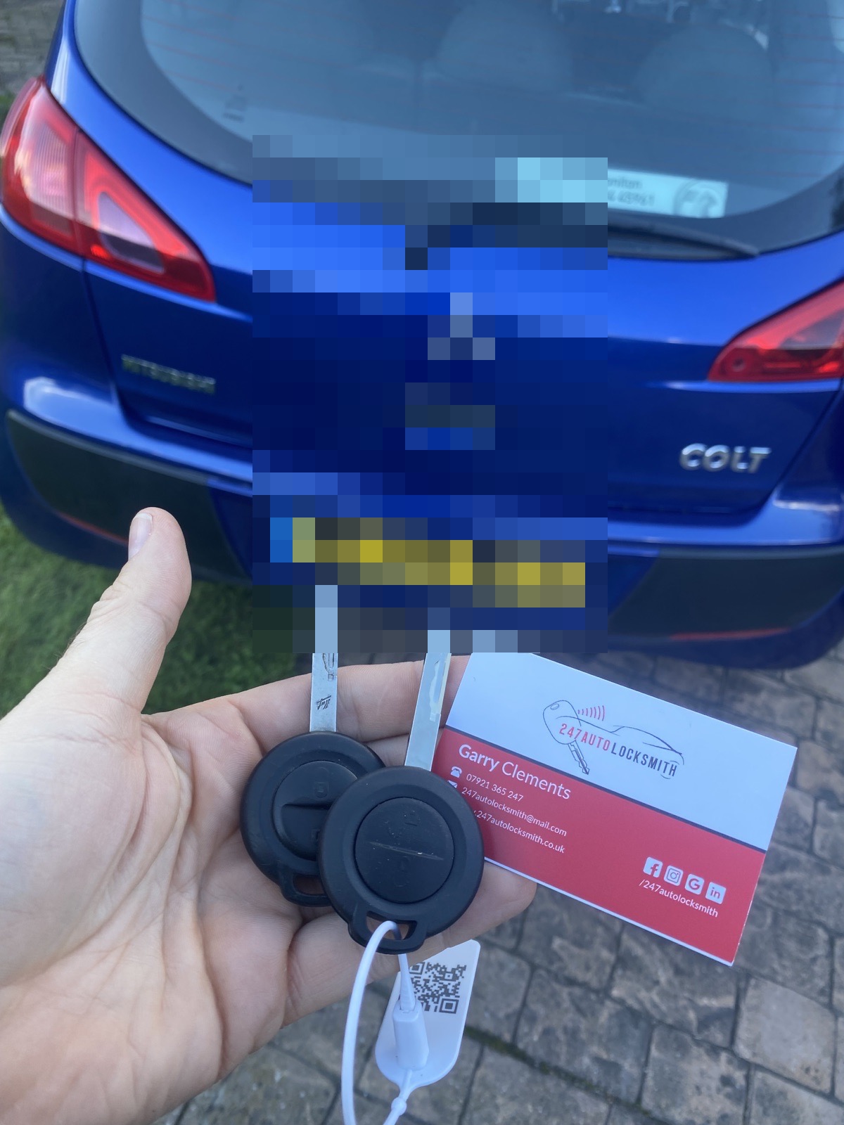 Mitsubishi Colt spare keys