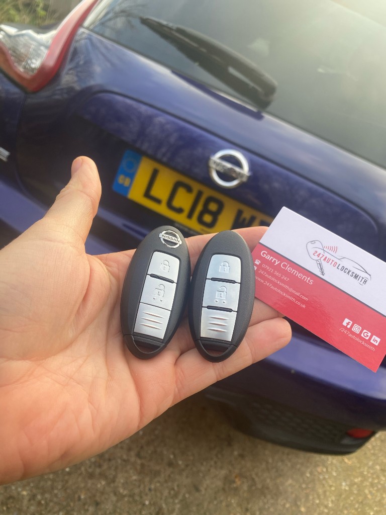 Nissan key replacement in Haywards Heath