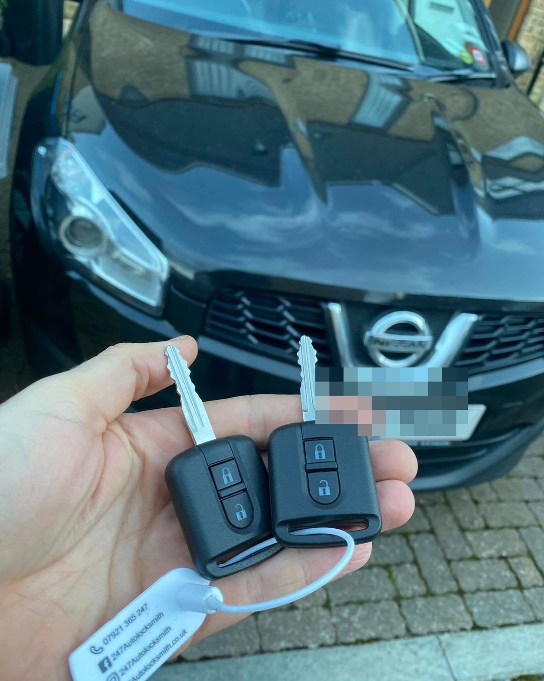 Nissan Note spare keys cut and programmed at the vehicle