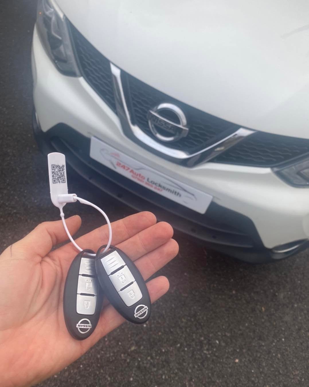 Nissan Qashqai spare keys programmed at the vehicle