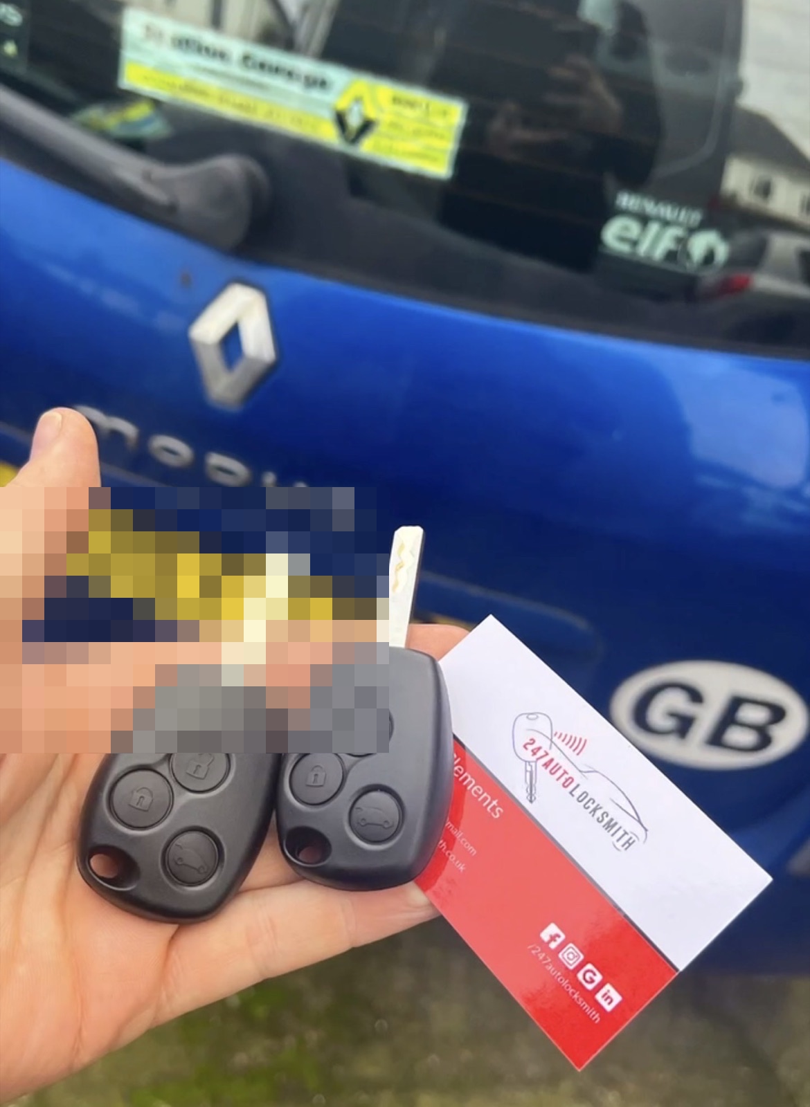 Renault Modus spare keys programmed at the vehicle