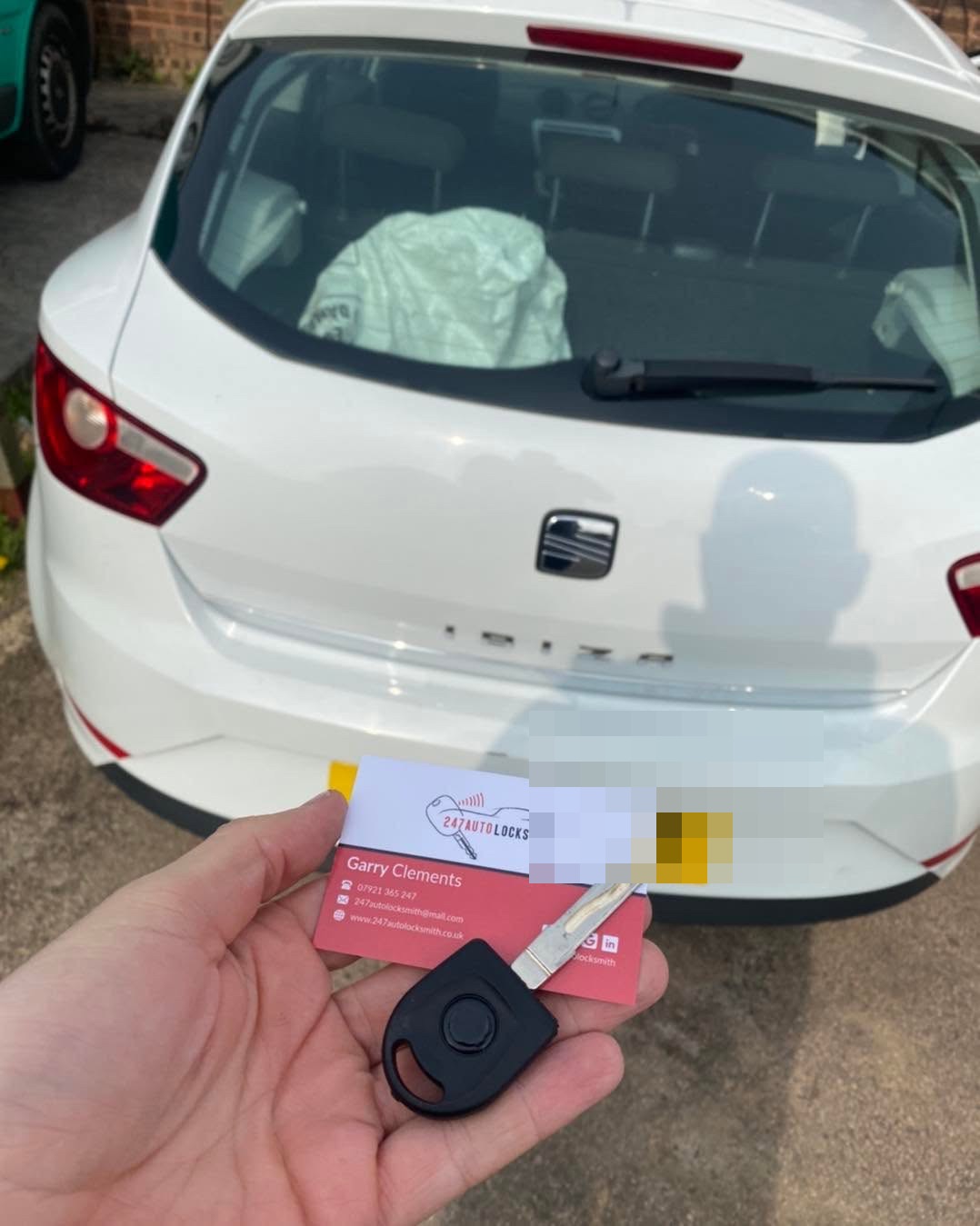 SEAT Ibiza spare key programmed at the vehicle
