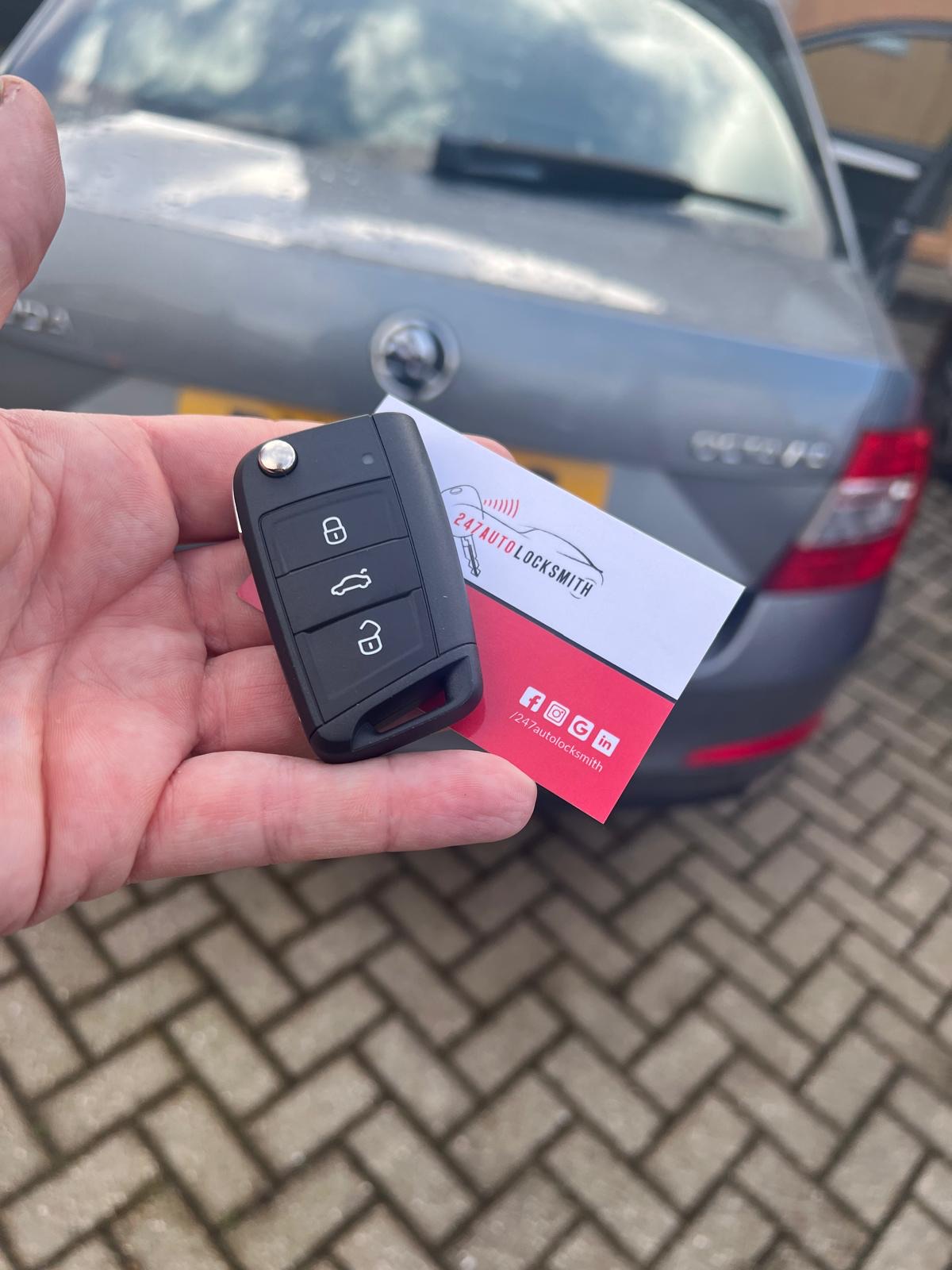 Skoda Octavia spare key cut and programmed at the vehicle