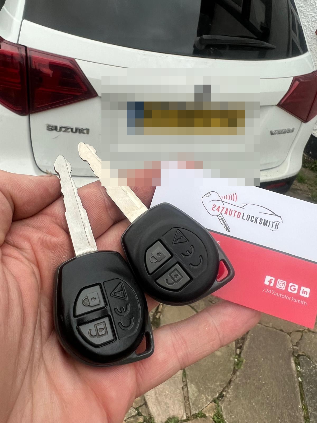 Suzuki Vitara spare keys cut and programmed at the vehicle