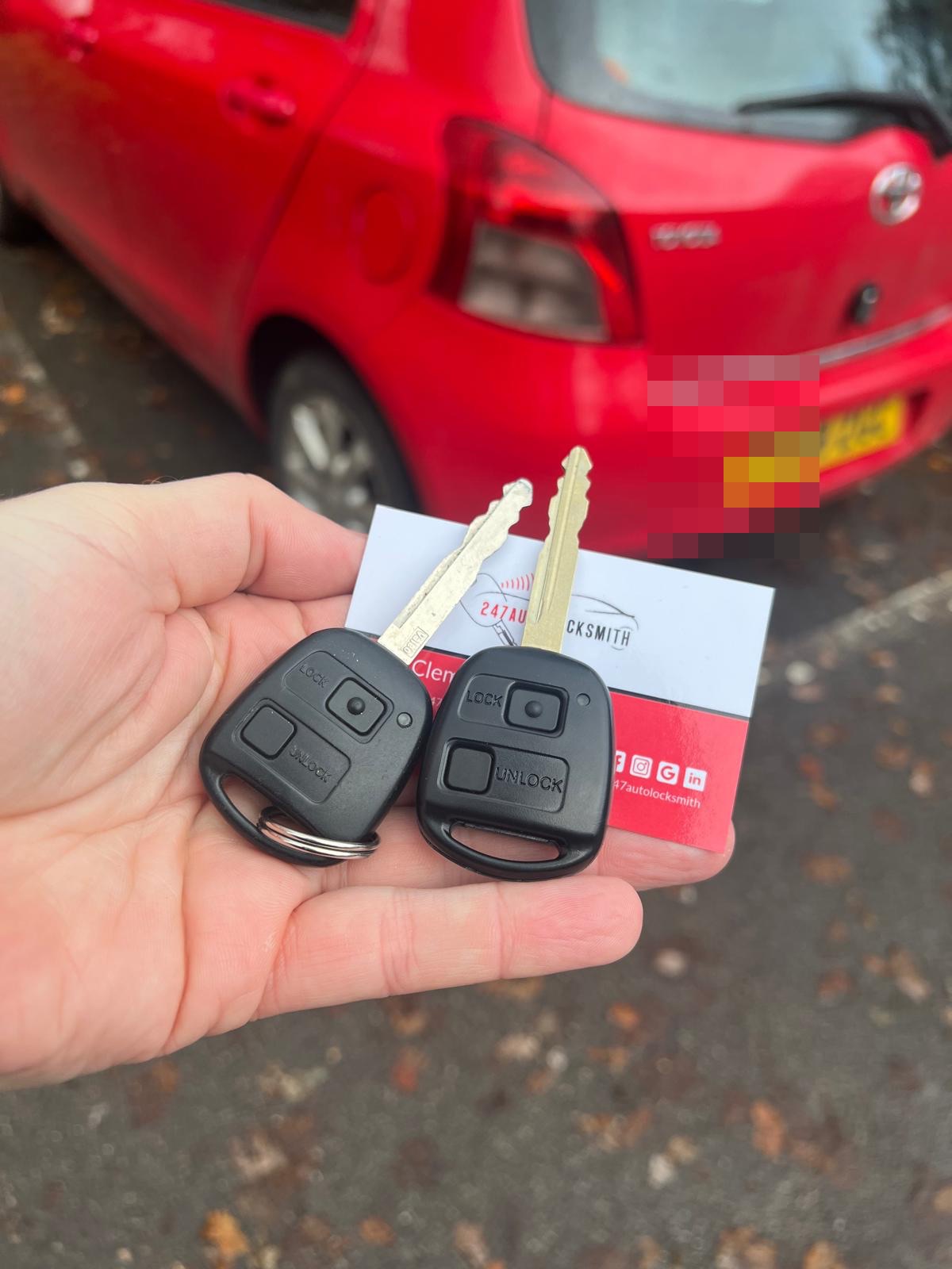 Toyota Yaris spare keys