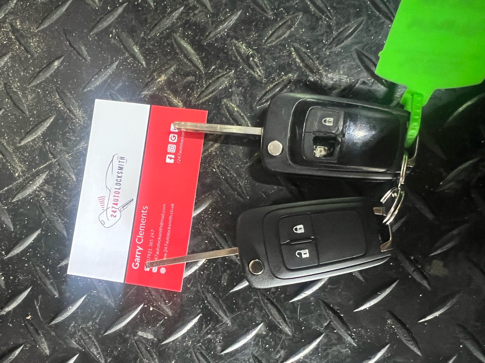 Vauxhall Astra car key refurbishment at the vehicle