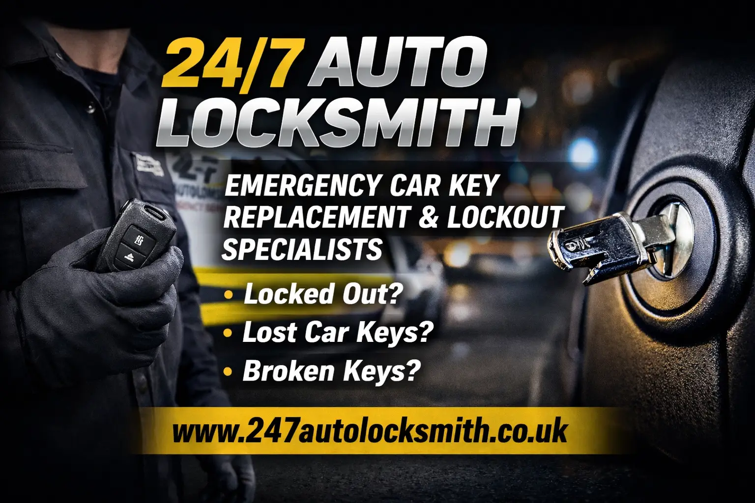247 Auto Locksmith – Emergency Car Key Replacement and Vehicle Lockout Specialists